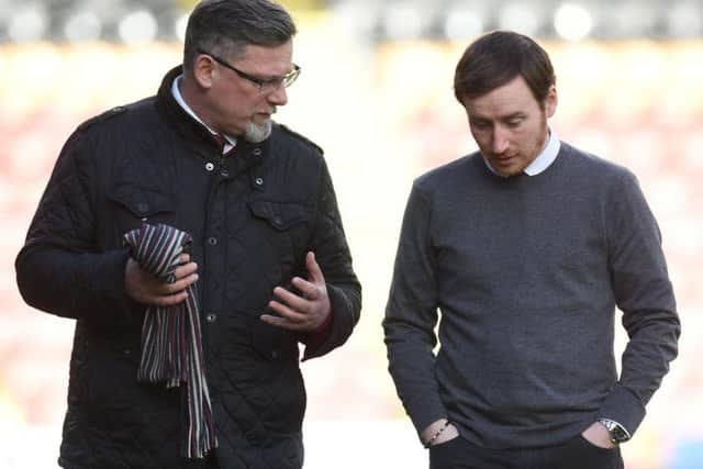 Craig Levein is set to replace Ian Cathro, right, as Hearts boss. Picture: SNS