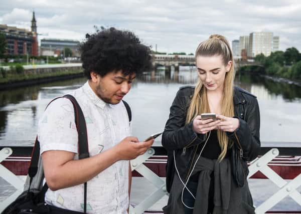 Three-quarters of consumers use smartphones to access the internet on the go. Picture: John Devlin