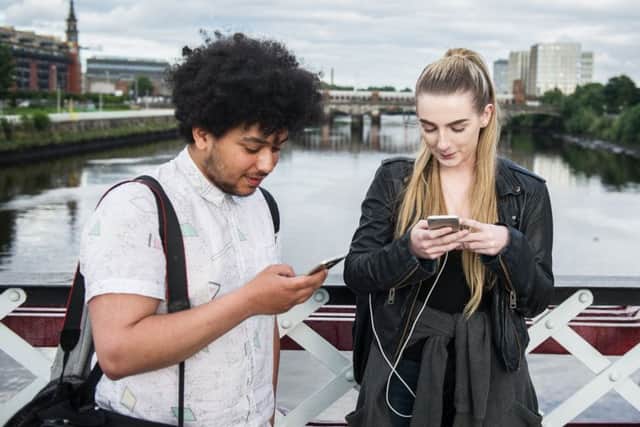 Three-quarters of consumers use smartphones to access the internet on the go. Picture: John Devlin