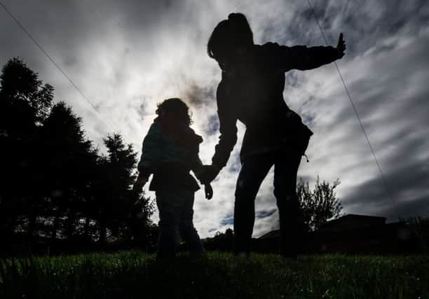 11/08/17 . GLASGOW. Stock shot of adult smacking child. smack, parent smacking.