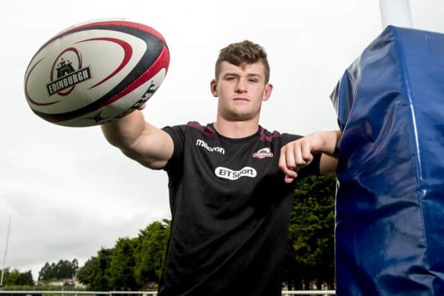 Magnus Bradbury was unveiled yesterday as Edinburghs new captain. Picture: SNS.