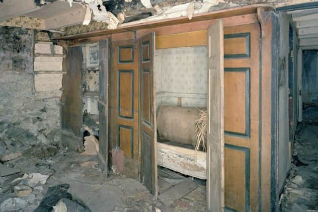The old box bed with straw-filled mattress. PIC: Contributed