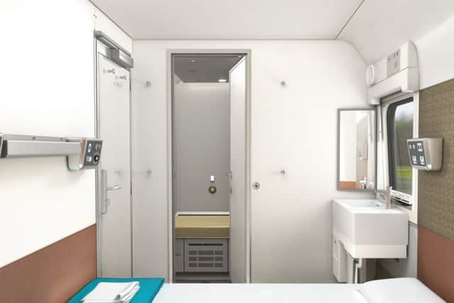 New images of the brand-new Caledonian Sleeper trains with ensuite cabins with showers. Picture: Contributed