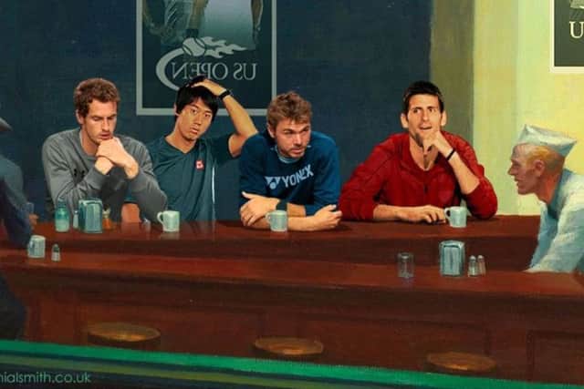 Detail from Nial Smith's take on Nighthawks. Picture: Nial Smith