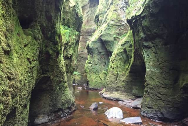 A rise in visitors to The Devil's Pulpit at Finnich Glen has been recorded. PIC: Flickr/Creative Commons