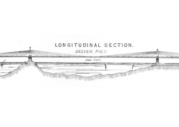 The design from 1819 closely resembles the Queensferry Crossing. Picture: University of Edinburgh