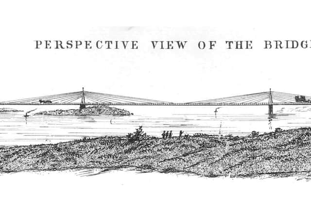 Anderson's design would have used wood and iron in its construction and 'cables' would have been iron links. Picture: University of Edinburgh