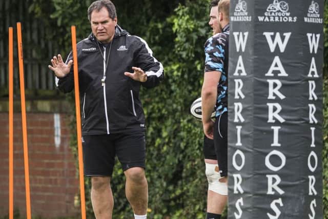 Warriors head coach Dave Rennie has told his players they must set their bar at highest possible level. Picture: SNS/SRU.