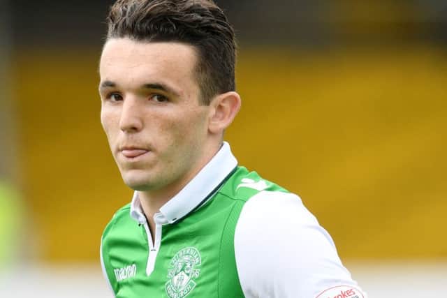 Hibernian's John McGinn was the subject of a Â£750,000 bid from Nottingham Forest. Picture: Craig Foy/SNS
