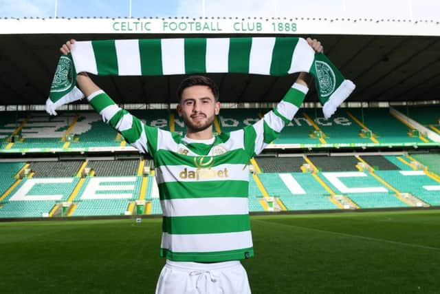 Celtic unveil new loan signing Patrick Roberts. Picture: Craig Williamson/SNS
