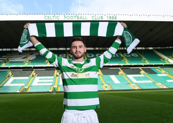 Celtic unveil new loan signing Patrick Roberts. Picture: Craig Williamson/SNS