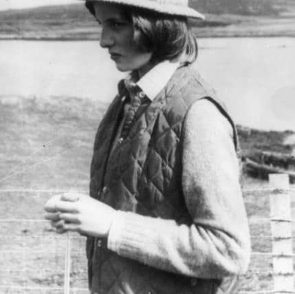 Lady Diana Spencer on the Isle of Uist, 1974. Picture: Central Press/Getty Images