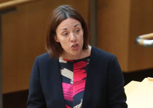 Scottish Labour leader Kezia Dugdale during FMQs at the Scottish Parliament in Edinburgh. Andrew Milligan/PA Wire