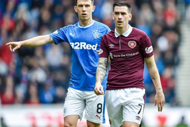 Jamie Walker, right, has long been a target of Rangers. Picture: SNS