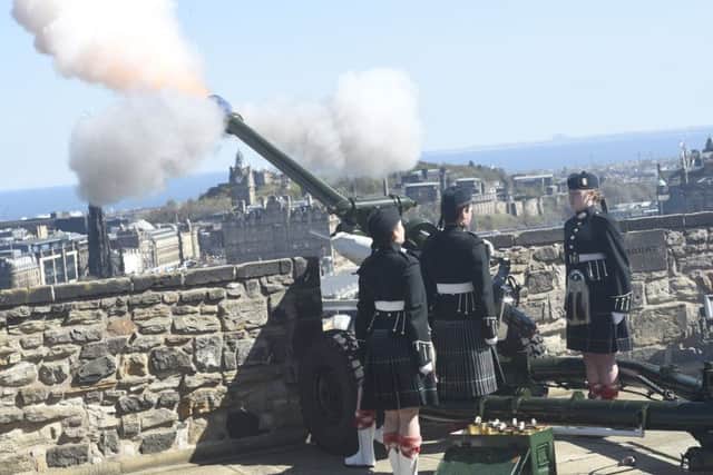 The One o'clock Gun at Edinburgh Castle. Picture: Greg Macvean