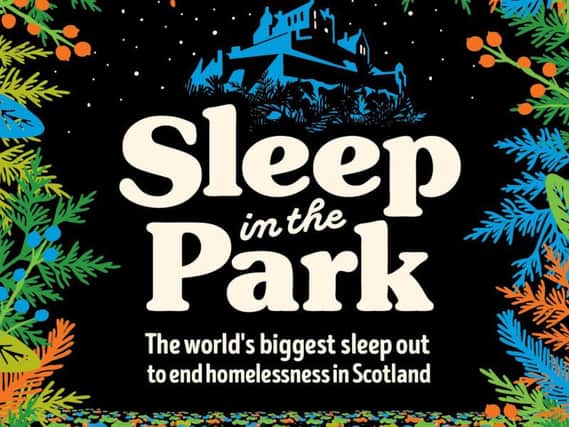 It is hoped 9000 people will take part in Social Bite's 'Sleep in the Park' event in December.