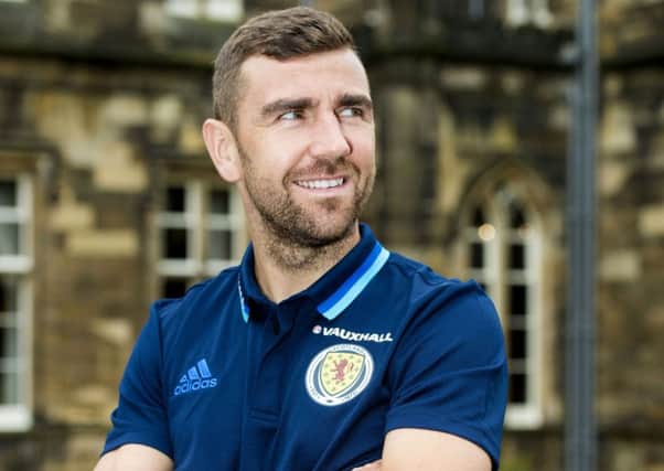 James McArthur at Mar Hall, Bishopton, ahead of Scotland's vital World Cup qualifier against Lithuania
