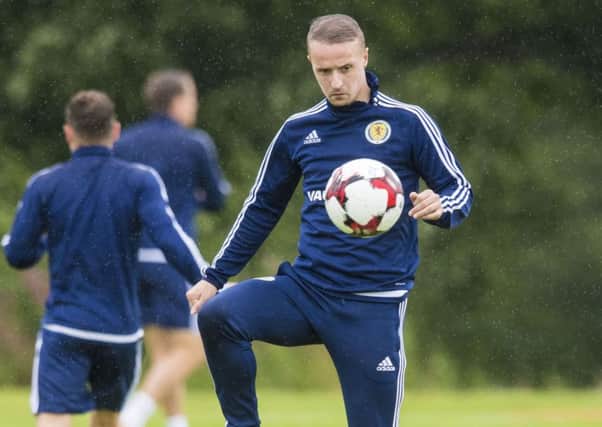 Scotland's Leigh Griffiths trains at Mar Hall. Picture: Craig Williamson/SNS