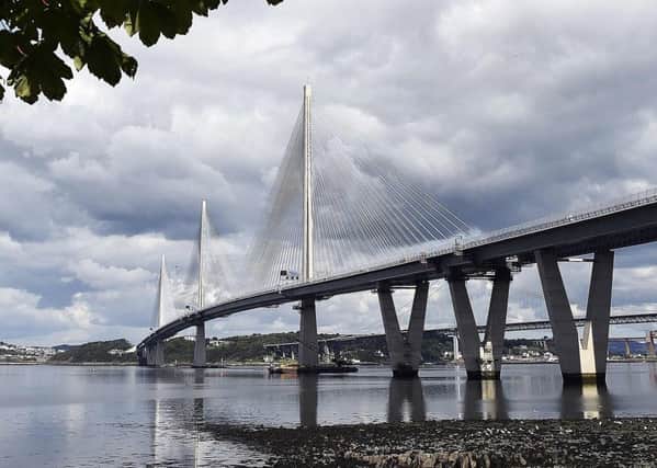 The Queensferry Crossing is a giant, high-sided funnel for transporting carbon-fuelled motor vehicles. Picture: Andy Buchanan/ Getty Images
