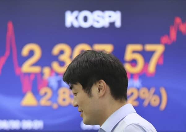 Some calm returned to the markets amid the stand-off with Kim Jong Un. Picture: Lee Jin-man/AP