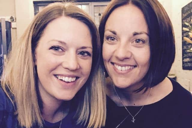 Ms Dugdale with her partner, Jenny Gilruth. Picture: Contributed