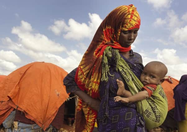 Hundreds of thousands of Somalis are living in makeshift camps where food and water is scarce and disease is spreading. Picture: Peter Caton/Mercy Corps