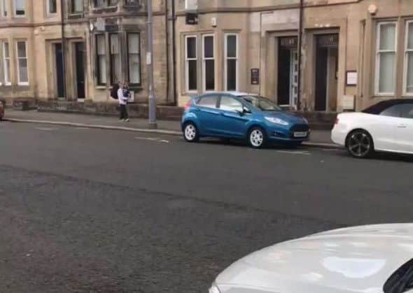 Warren Graham practices in the streets of Kilmarnock. Picture and Video: Peter Telfer