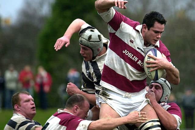 Cheetahs coach Rory Duncan in action for Watsonians against Heriot's at Myreside in 2004. Picture: Jon Savage