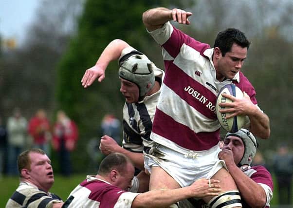 Cheetahs coach Rory Duncan in action for Watsonians against Heriot's at Myreside in 2004. Picture: Jon Savage
