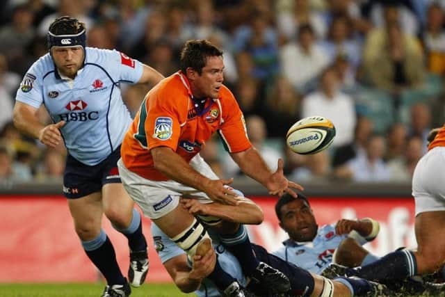 Rory Duncan playing for the Cheetahs. Picture: Cameron Spencer/Getty Images