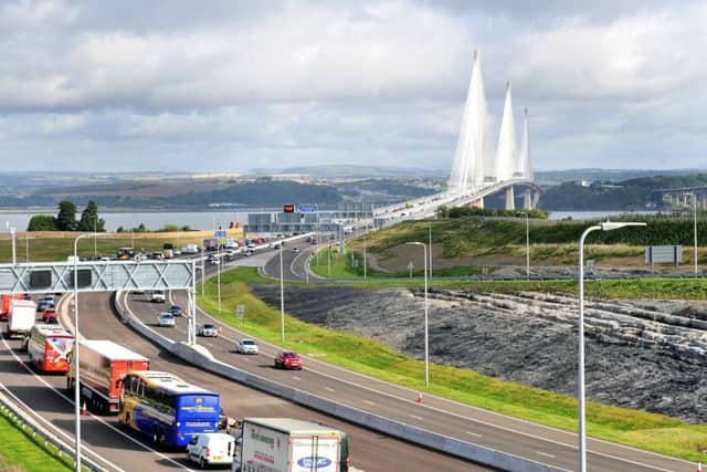 The Queensferry Crossing is going to be good for jobs in Fife say developers. Picture: Lisa Ferguson