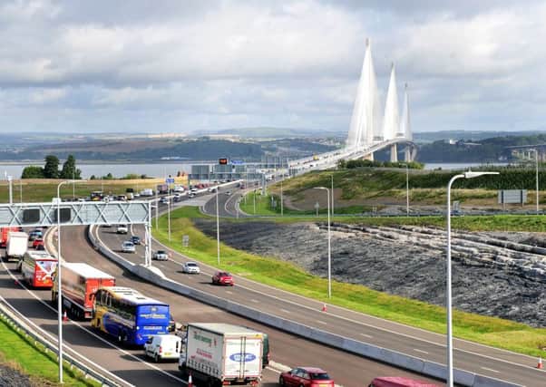 The Queensferry Crossing re-opened to traffic this morning. Picture: Lisa Ferguson