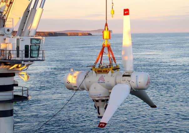 Two of the Pentland Firth turbines have set a world record for marine power production. Picture: Atlantis Resources