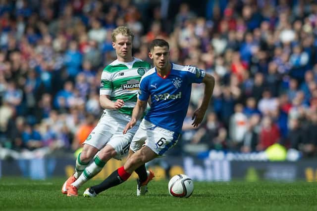 Dominic Ball played at Ibrox during the 2015/16 season. Picture: John Devlin