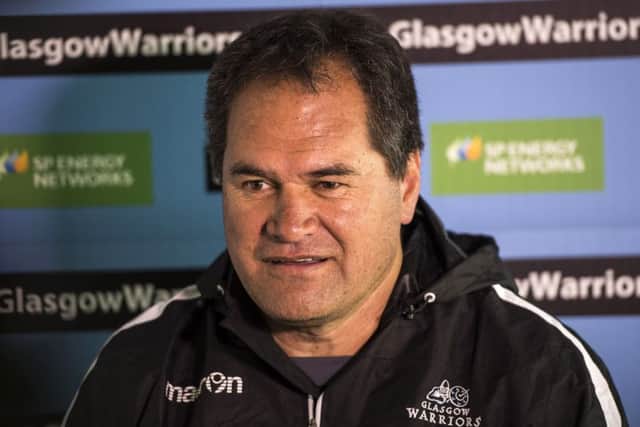 Glasgow Warriors head coach Dave Rennie. Picture: SNS