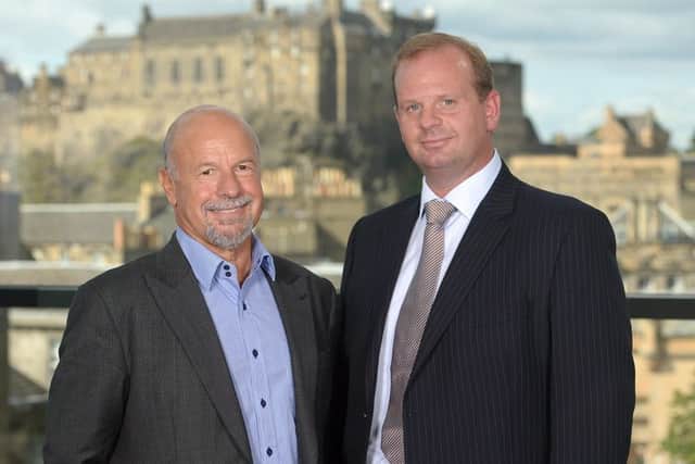 Michael Laing, left, with Joe Walsh. Picture: Neil Hanna