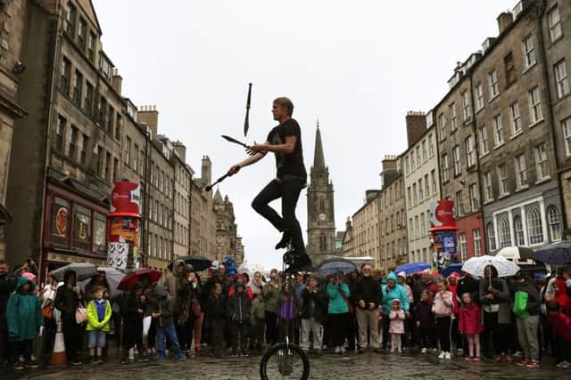 This year's record Fringe attendee numbers helped boost retail spending. Picture: Andrew Milligan/PA Wire