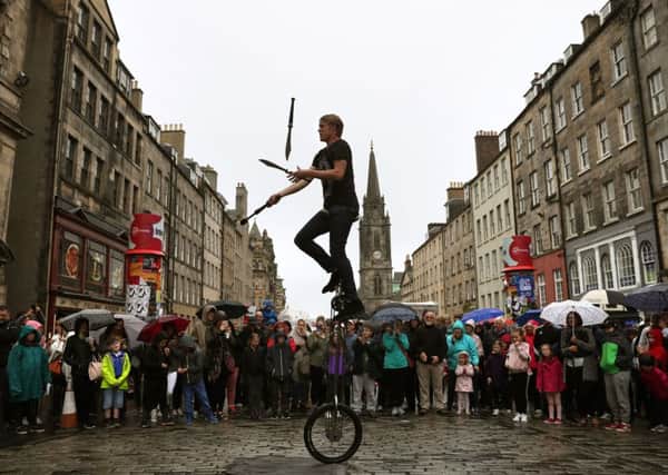This year's record Fringe attendee numbers helped boost retail spending. Picture: Andrew Milligan/PA Wire