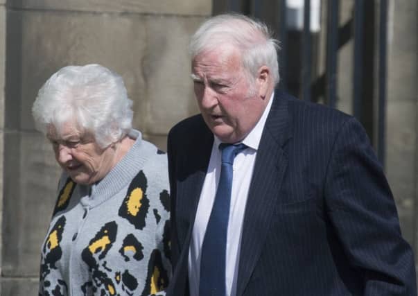 Robert and Ruth Fergus leave court.
Picture: Perthshire Picture Agency