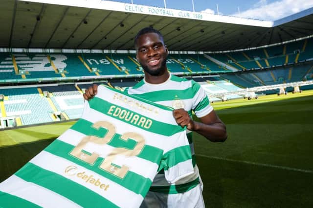 Odsonne Edouard is unveiled by Celtic. Picture: SNS Group