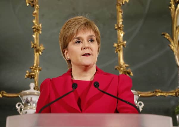 First Minister of Scotland, Nicola Sturgeon, gives a speech at Bute House requesting a new Scottish independence Referendum.