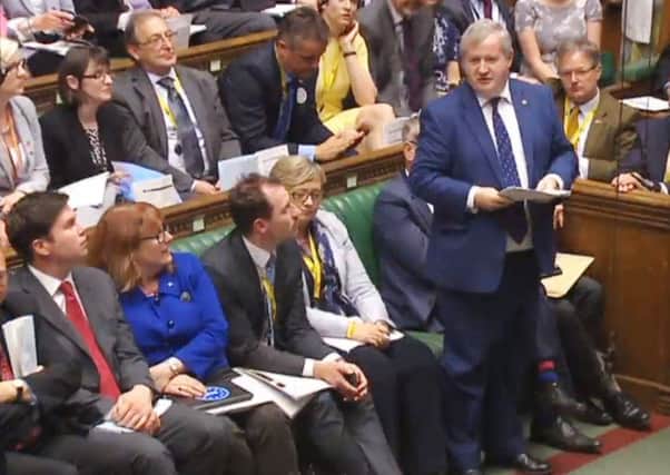 The SNP Westminster leader Ian Blackford in the Commons. Picture: PA