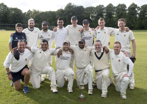 Bowled out for 97, but Prestwick were still celebrating at the end.
Picture: Donald MacLeod.