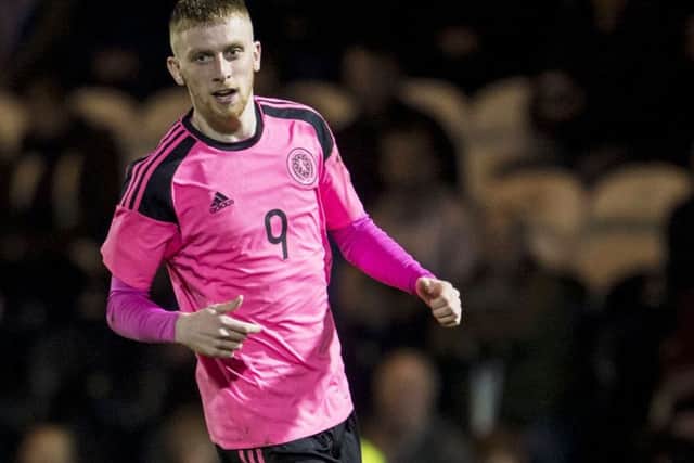 28/03/17 INTERNATIONAL CHALLENGE MATCH
SCOTLAND U21 v ESTONIA U21(0-0)
PAISLEY 2021 STADIUM
Oliver McBurnie in action for Scotland U21