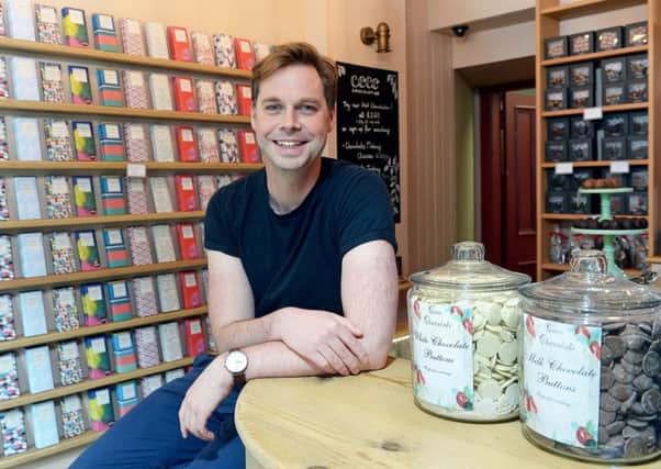 Former firefighter Calum Haggerty bought Coco Chocolatier in 2013. Picture: Neil Hanna