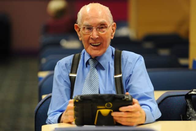 Harry Calderhead at Carlton Bingo Hall in Partick, in January 2013. Picture: Robert Perry