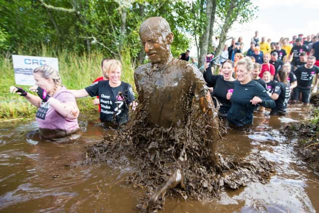 Getting muddy in the Prime Four Beast Race  at  Loch Ness. Picture: Contributed