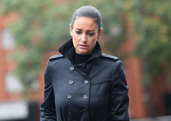 Sky Sports presenter Kirsty Gallacher arrives at Slough Magistrates Court. Picture: PA