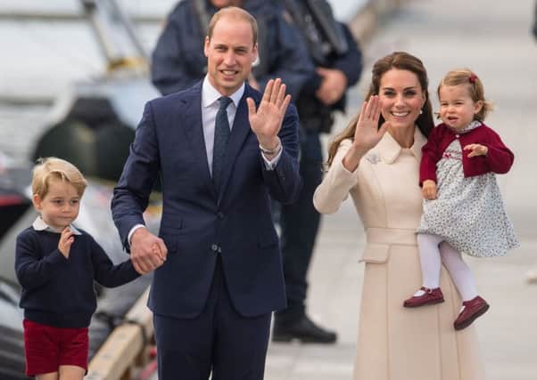 The Duke and Duchess of Cambridge with Prince George and Princess Charlotte. Picture: PA