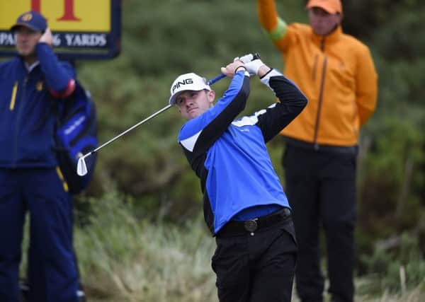 Connor Syme tees off at the 11th during the second round of the Open Golf championship at Royal Birkdale. Picture: Ian Rutherford
